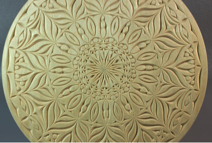 10 inch flat plate mandala pattern