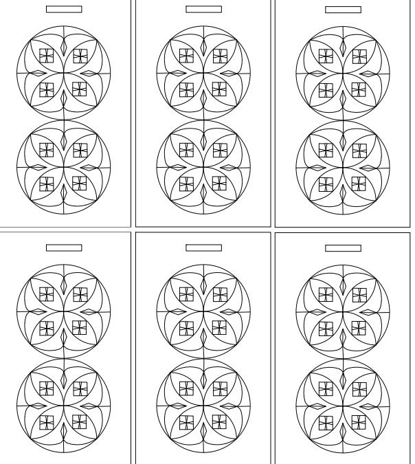 4 point rosette luggage tags