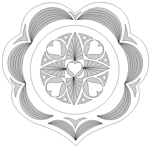 5×5 box swirl pattern