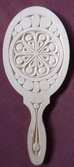 hand mirror contemporary pattern