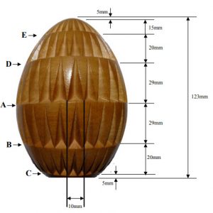 egg design and layout 3 corner chip design