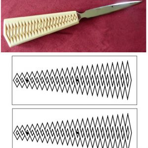 letter opener zigzag pattern