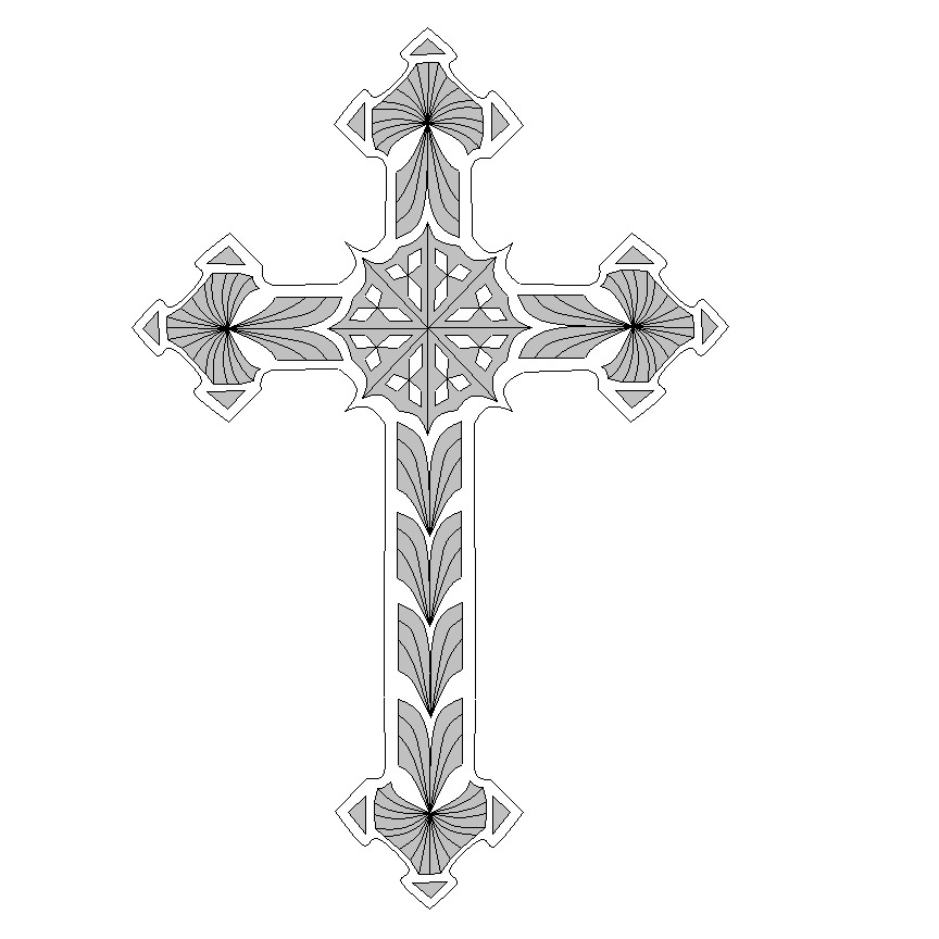 Gothic Cross Medium, FC2020 Pattern - Adobe (pdf) - My Chip Carving