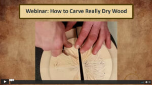 Webinar: How to Carve Really Dry Wood