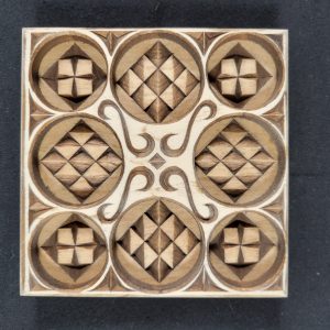 Layered Chip Carved Coaster (pdf)