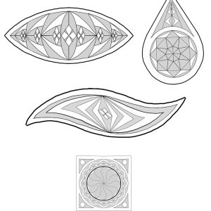 4 Shapes, Refrigerator Magnets, Ornaments(pdf)
