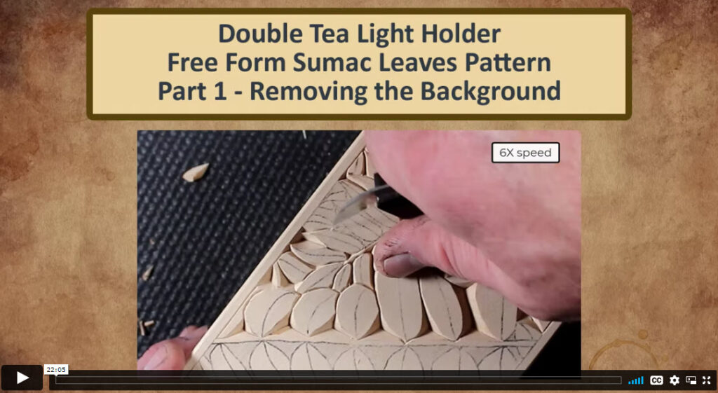 Double Tea Light Holder, Sumac pattern Part 1